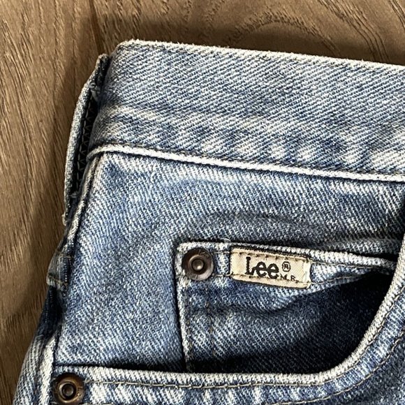 Lee Relaxed Jeans Womens 14 Medium Straight Leg Regular Blue jeans Denim - Picture 7 of 13